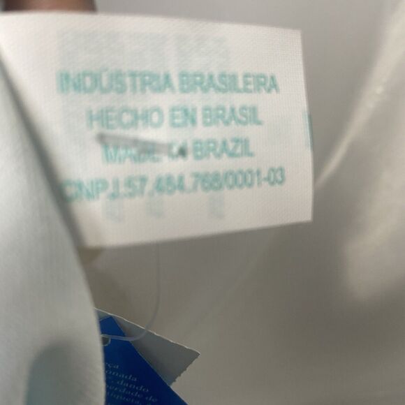 Agua Doce Bikini Brazilian 2-pc Women S Blue White Hearts Pink Bow Pleats Cheeky - Picture 11 of 12